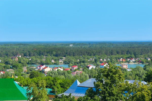 Naar Chernihiv stad van bovenaf bekijken — Stockfoto