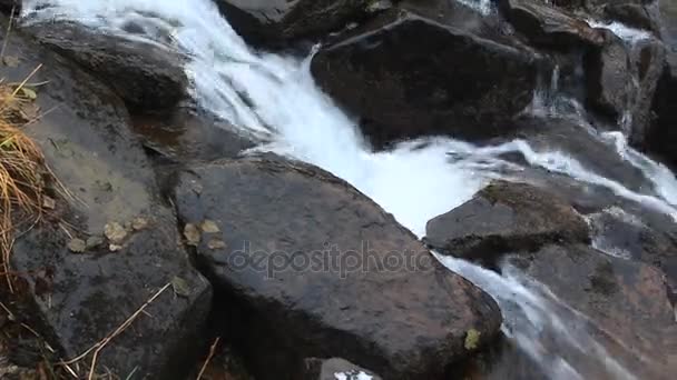 Cascada en las montañas — Vídeo de stock