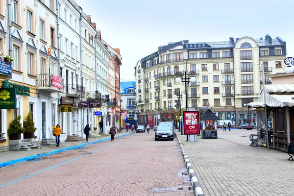 The central part of the city Ivano-Frankivsk — Stock Photo, Image