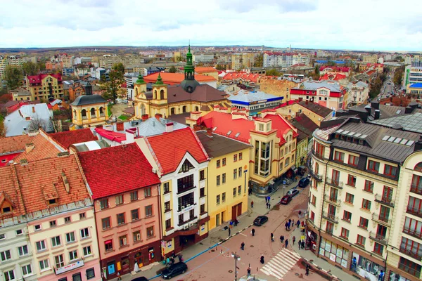 Ivano-Frankivsk-a egy madártávlatból — Stock Fotó