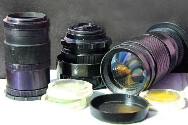 Fotoğraf lens ve diğer Fotoğraf Aksesuarları — Stok fotoğraf