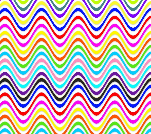 Színes absztrakció hullámok minden szín szivárvány — Stock Fotó