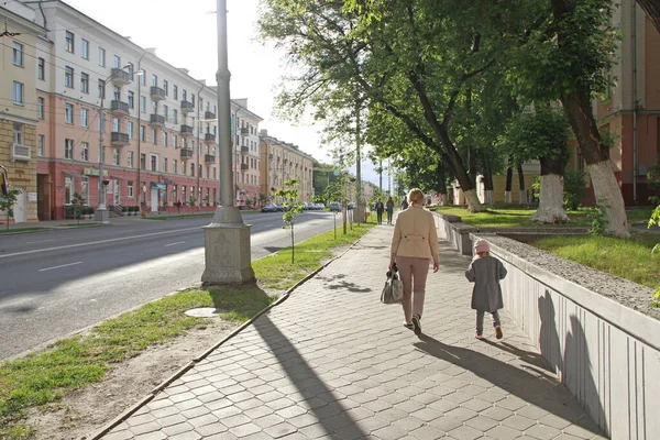 Gomel Belarus Maggio 2018 Strada Nella Città Bielorussa Gomel Strada — Foto Stock