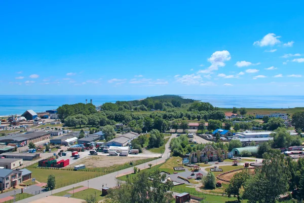 Wladyslawowo Polonia Junio 2019 Panorama Ciudad Wladislawowo Desde Arriba Con —  Fotos de Stock