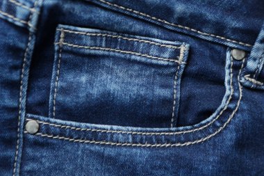 Mavi kot kot doku ve arka plan dikişleri ile