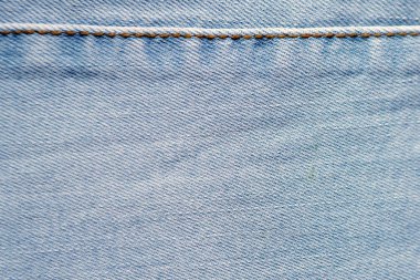 Mavi kot kot doku ve arka plan dikişleri ile