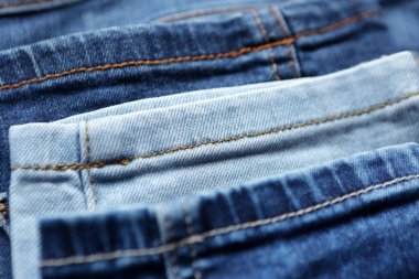 Mavi kot kot doku ve arka plan dikişleri ile