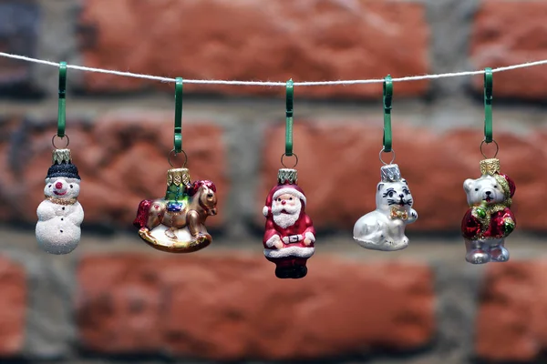 Kleur kerstballen — Stockfoto