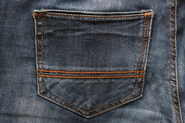 Jeans nero texture e sfondo con cuciture — Foto Stock