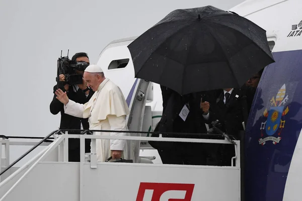 World Youth Day 2016 - paus Francis — Stockfoto