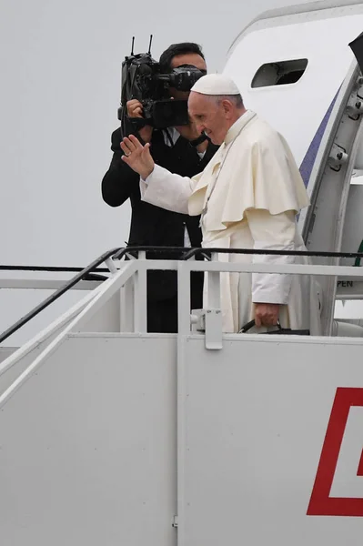 World Youth Day 2016 - paus Francis — Stockfoto