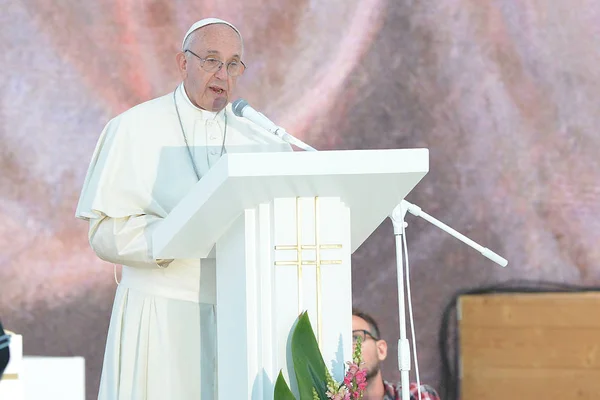 Verdens ungdomsdag 2016 - Pave Francis – stockfoto