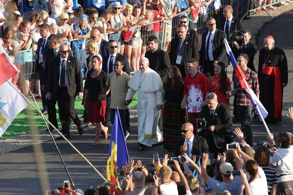 Światowy Dzień Młodzieży 2016 - Papież Franciszek — Zdjęcie stockowe