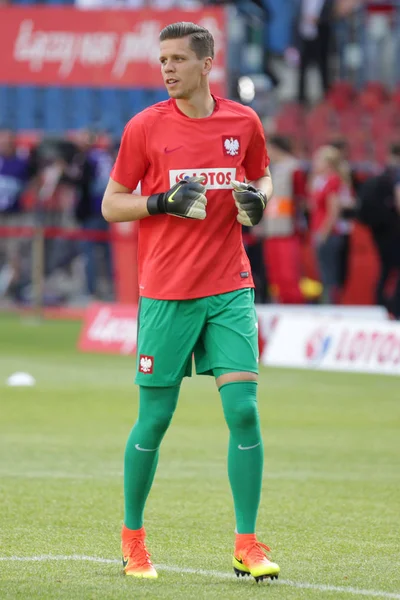 Inernational vänlig fotbollsmatch Wojciech Szczesny — Stockfoto