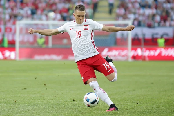 International Friendly voetbalwedstrijd Piotr Zielinski — Stockfoto