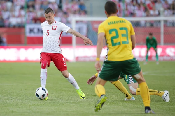 International Friendly voetbalwedstrijd Krzysztof Maczynski — Stockfoto