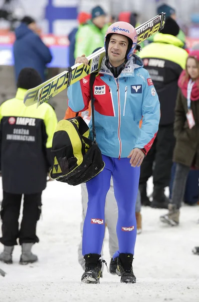 FIS Kayak Dünya Kupası Zakopane 2016 yılında atlama — Stok fotoğraf