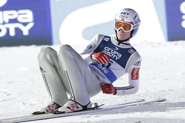 FIS Kayak Dünya Kupası Zakopane 2016 yılında atlama — Stok fotoğraf