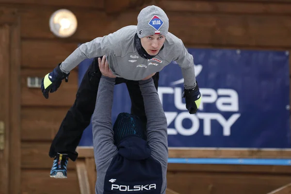 FIS Kayak Dünya Kupası Zakopane 2016 yılında atlama — Stok fotoğraf