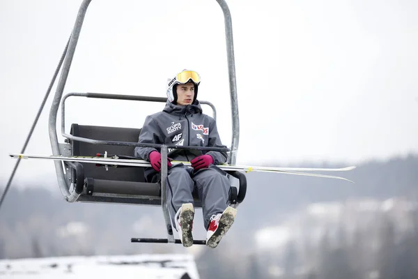 FIS Kayak Dünya Kupası Zakopane 2016 yılında atlama — Stok fotoğraf