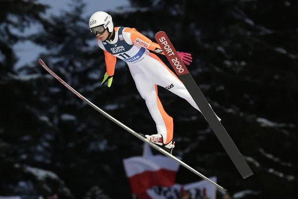 FIS Kayak Dünya Kupası Zakopane 2016 yılında atlama — Stok fotoğraf