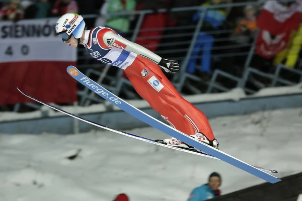 FIS Sí világkupa Zakopane 2016-ban ugrás — Stock Fotó