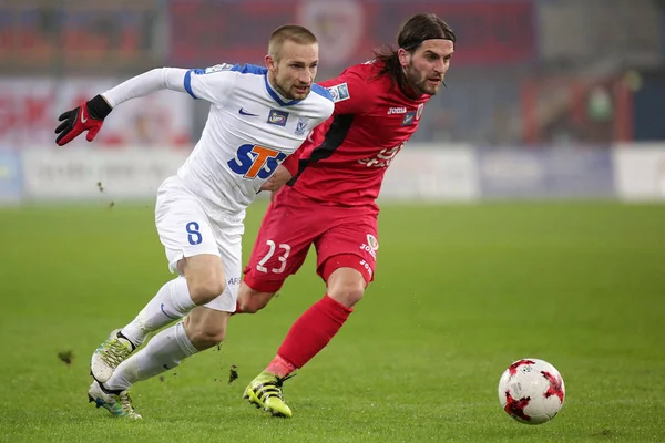 Football: Piast Gliwice - Lech Poznan — Stockfoto