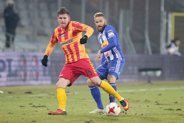 Football: Korona Kielce - Wisla Plock — ストック写真