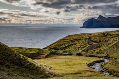 Faroe Adaları 'nın güzel manzarası