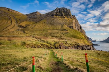 Faroe Adaları 'nın güzel manzarası