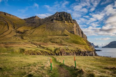 Faroe Adaları 'nın güzel manzarası