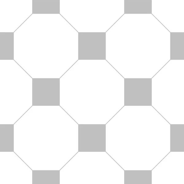 Elkaar Grijpende Octagon Vierkante Vorm Zilverkleur — Stockvector