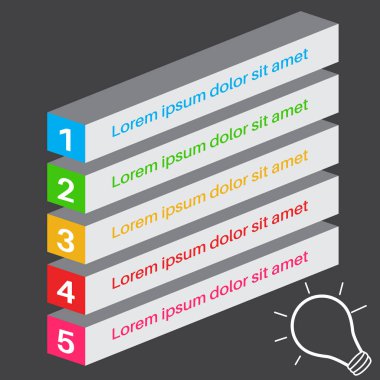 Sunum için Modern Bilgi-Grafik Tasarım Şablonu