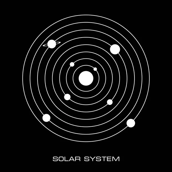 the solar system, vector graphics — Stock Vector © irkast #100534490