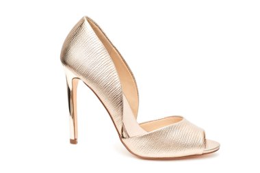 Altın kadın ayakkabı