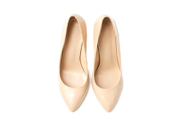 Donna beige scarpe tacchi alti — Foto Stock