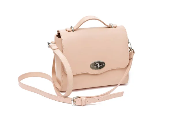 Beige woman hadbag purse — Stock Photo, Image