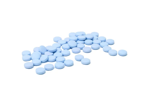 Blauwe pillen tabletten geneeskunde — Stockfoto