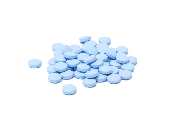 Μπλε χάπια ιατρικής ταμπλετών — Φωτογραφία Αρχείου