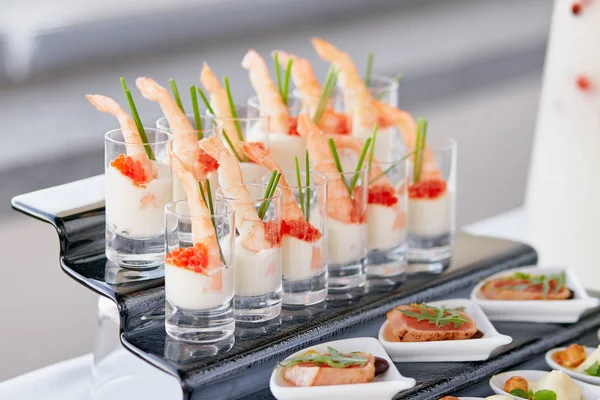 Catering table food close up — Stock Photo, Image