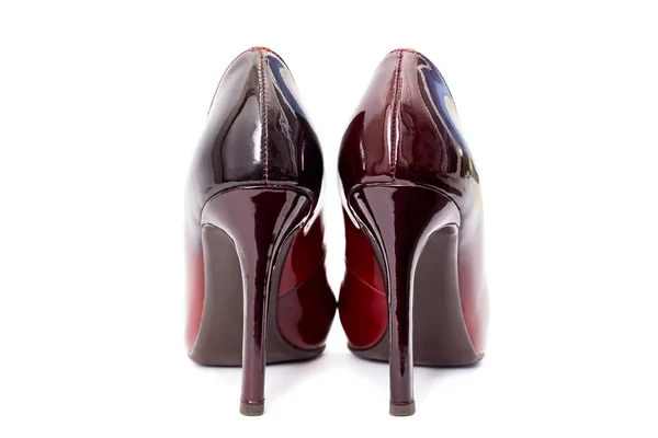 Vysoké podpatky žena módní obuv izolované na bílém pozadí — Stock fotografie