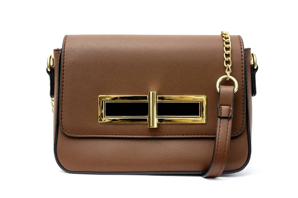 Dunkelrote kleine Handtasche Geldbörse isoliert auf weißem Hintergrund — Stockfoto