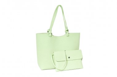 Büyük ve küçük çanta çanta çanta üzerinde beyaz backg izole