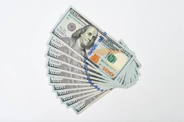 Dolar arkaplan modeli 100 banknot