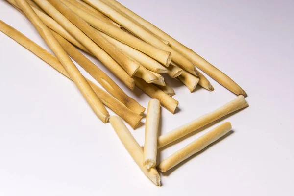 Bread Sticks no fundo branco — Fotografia de Stock