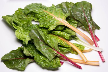 Gökkuşağı swiss chard, mangold pancar yaprakları
