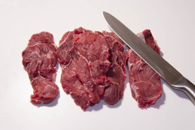 Sığır eti biftek çiğ et