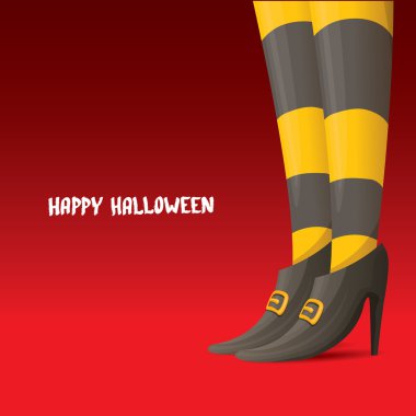 Cadı bacaklar Cadılar Bayramı arka plan vektör