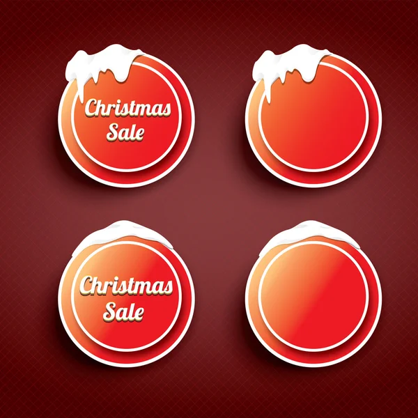 Conjunto de botões de Natal. botões web de inverno —  Vetores de Stock