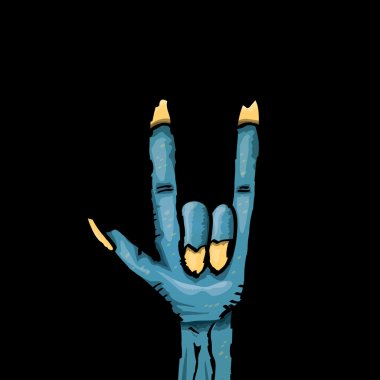 Rock n roll jest zombi el gösterir